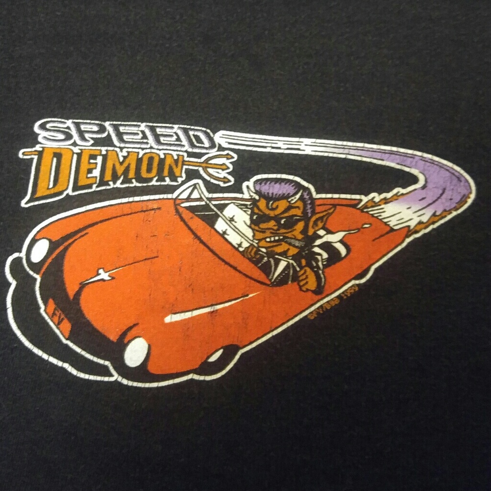 2XL black "Speed Demon" T-shirt